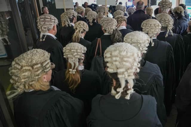 Barristers on strike in Manchester (Pic: Getty Images)