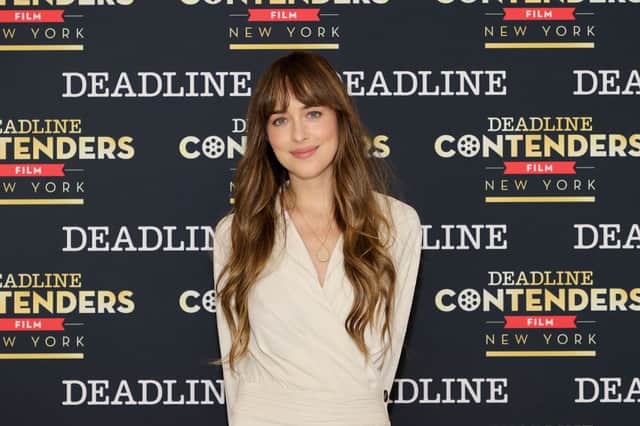 Actor Dakota Johnson from Netflix’s “The Lost Daughter” attends Deadline Contenders Film: New York on December 04, 2021 in New York City. (Photo by Jamie McCarthy/Getty Images for Deadline)