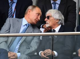 Ecclestone, right, with friend President Putin 