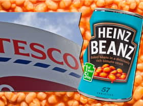 Heinz baked beans have disappeared from Tesco shelves (images: Adobe/Getty Images/ AFP)
