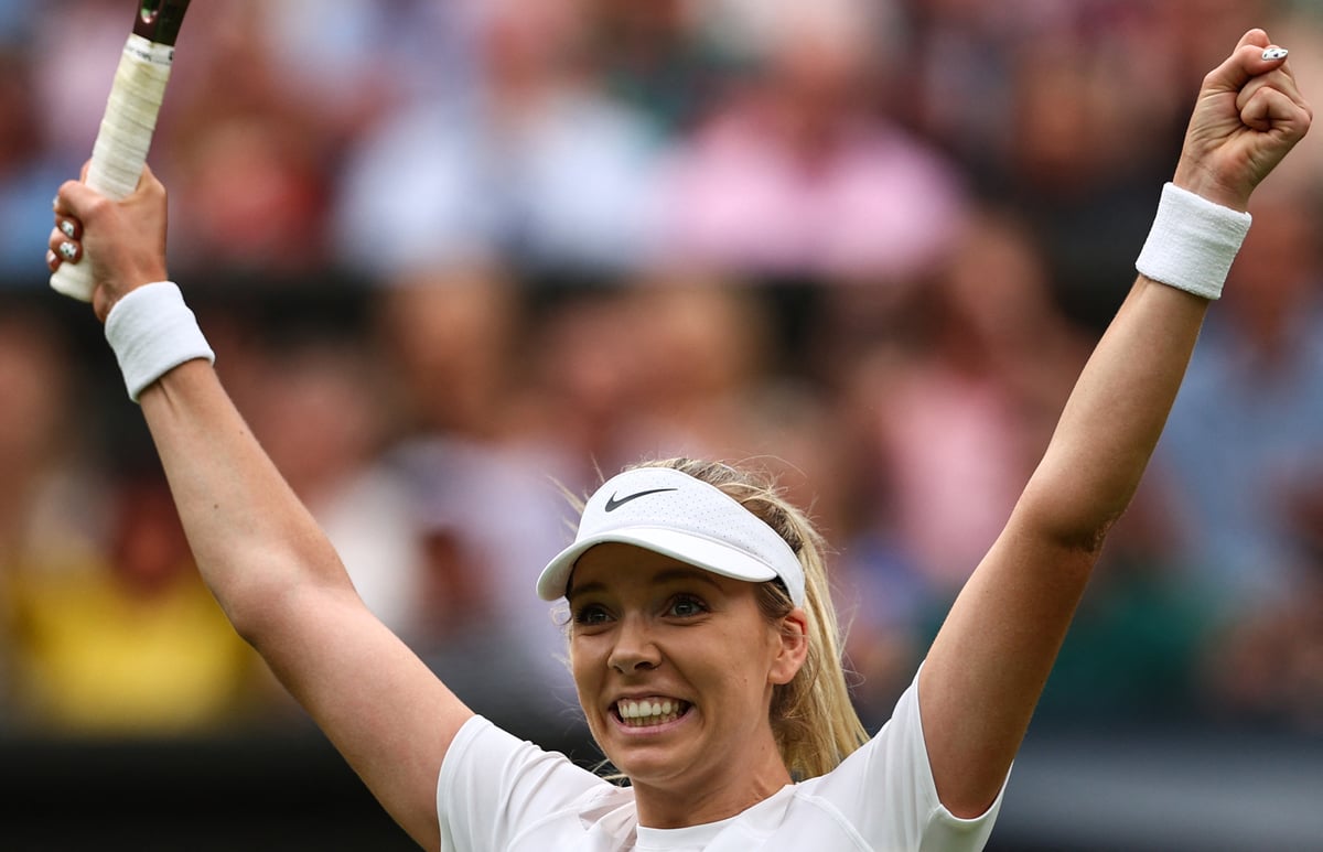 Katie Poulter: Tenisová hvězda postoupila do třetího kola Wimbledonu