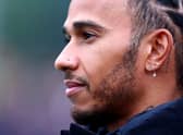 Lewis Hamilton has removed his nose stud, according to reports, for the British GP. (Photo by Mark Thompson/Getty Images)