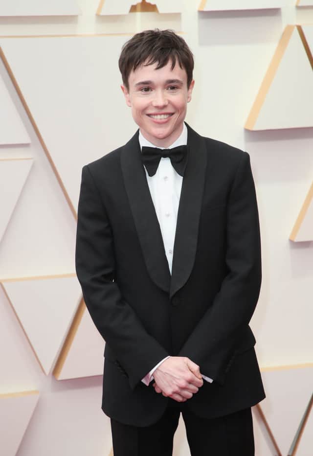 Elliot Page attends the 94th Annual Academy Awards at Hollywood and Highland on March 27, 2022 in Hollywood, California. (Photo by David Livingston/Getty Images)