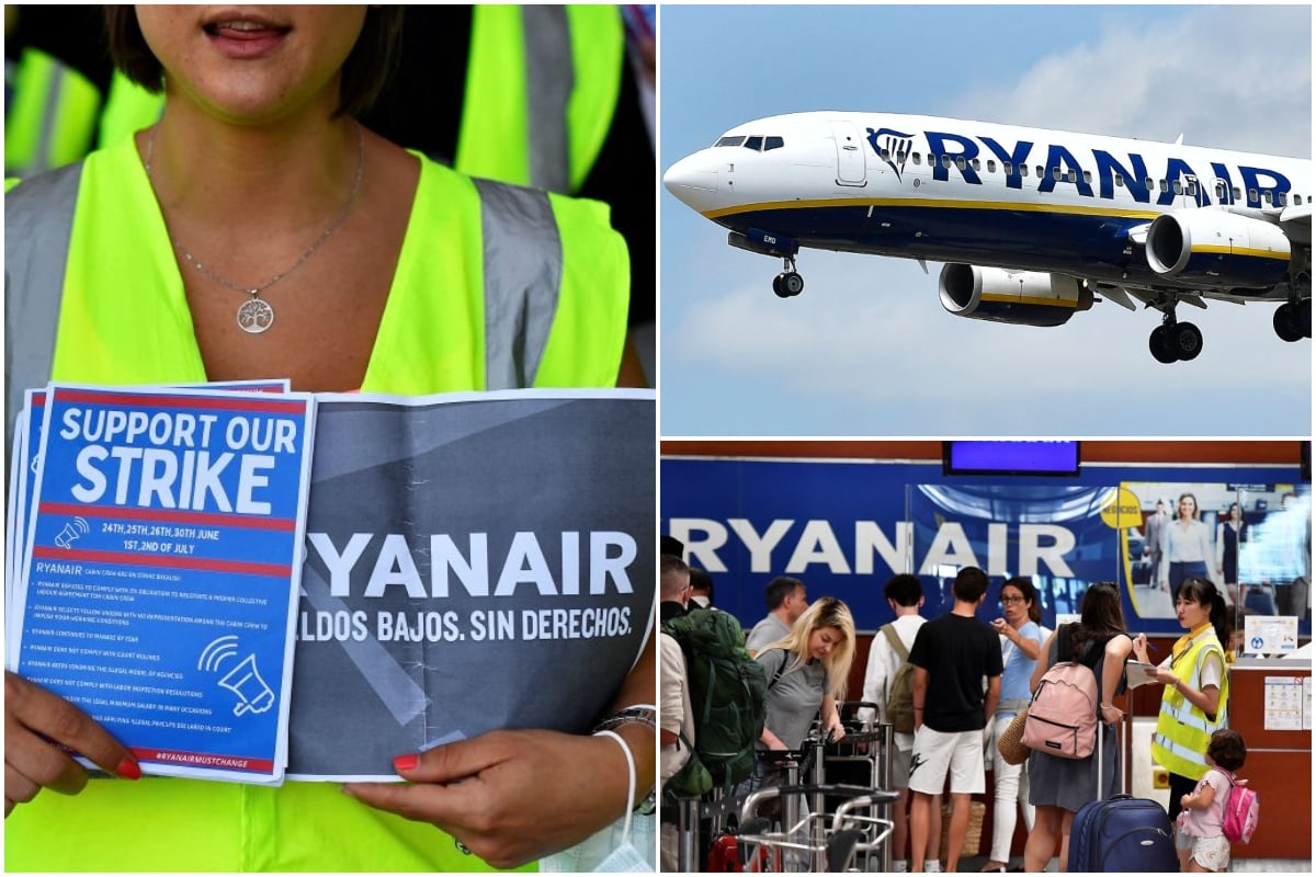 Huelga de Ryanair 2022: vuelos afectados por tripulantes de cabina en España