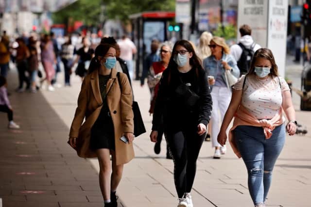 Brits have been urged to wear face masks in crowded and enclosed spaces (Photo: Getty Images)