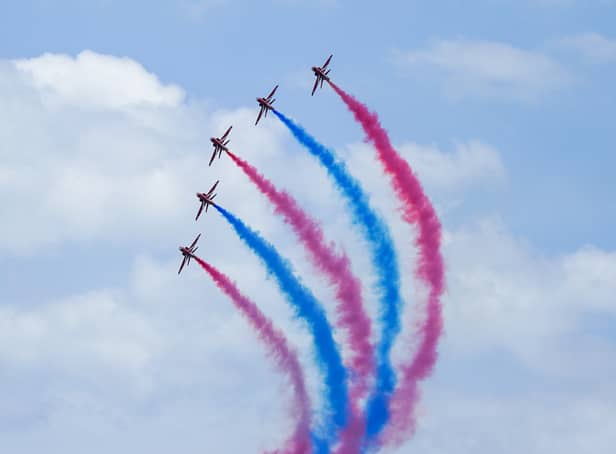 <p>The Red Arrows are set as the grand finale for both nights of the Southport Airshow</p>