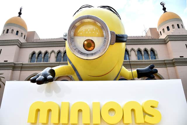 Why are people watching Minions in suits? The Rise of Gru meme