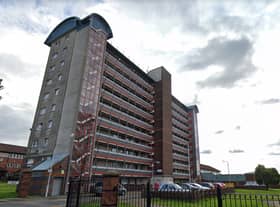 A baby boy has died after falling from the window of a seventh-floor flat (Photo: Google)