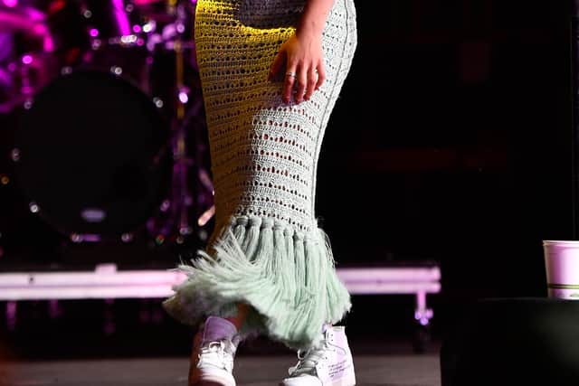 Jorja Smith embracing the crochet dress trend (Getty Images)