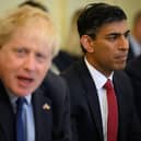 Rishi Sunak listens as Boris Johnson addresses his Cabinet (Getty Images)