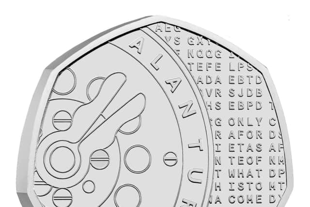 The new 50p coin commemorates Alan Turing’s codebreaking during the Second World War 