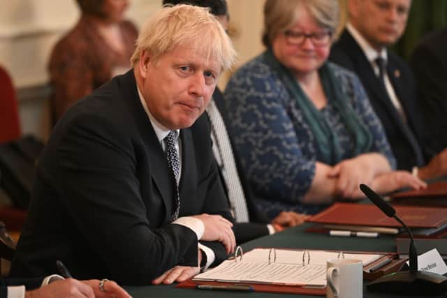 Boris Johnson speaks at the start of the weekly Cabinet meeting at Downing Street on 5 July (Photo: Justin Tallis - Pool/Getty Images)