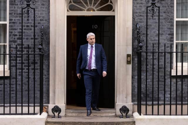 Stephen Barclay leaves Downing Street ahead of Prime Minister’s Questions on February 09, 2022 in London, England. (Photo by Dan Kitwood/Getty Images)