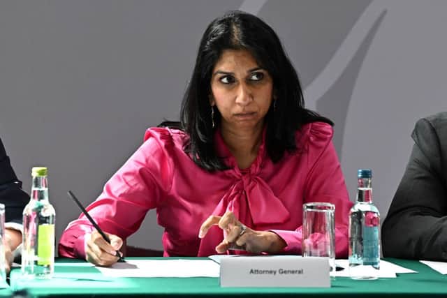 Britain’s Attorney General Suella Braverman attends a Cabinet meeting in May 2022 (Photo: Oli Scarff - WPA Pool/Getty Images)