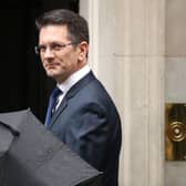 Conservative MP and Chairman of the European Research Group Steve Baker arrives at 10 Downing Street on October 21, 2019 in London (Photo by Dan Kitwood/Getty Images)