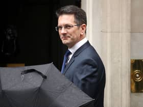 Conservative MP and Chairman of the European Research Group Steve Baker arrives at 10 Downing Street on October 21, 2019 in London (Photo by Dan Kitwood/Getty Images)