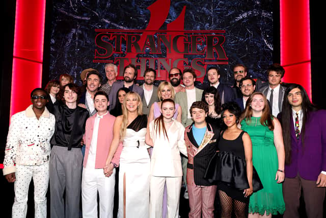 The cast of Stranger Things at the season 4 premiere (Getty Images
