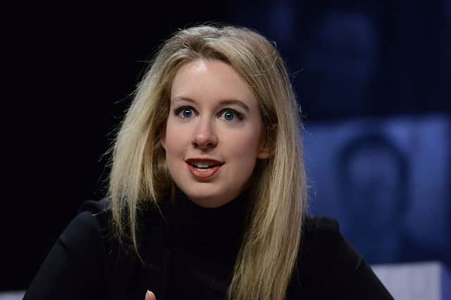 Elizabeth Holmes was the glamorous and confident face of Theranos’ blood tests (image: Getty Images)