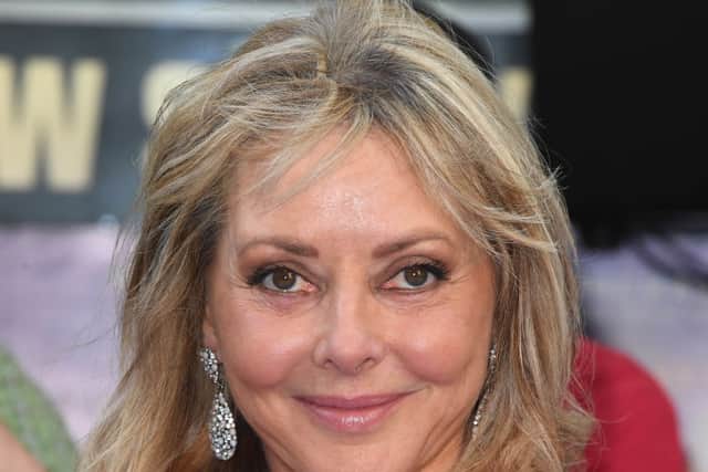 Carol Vorderman attends the World Premiere of “Spitfire” at The Curzon Mayfair on July 9, 2018 in London, England.  (Photo by Stuart C. Wilson/Getty Images)