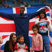 Mo Farah with his family. (Getty Images)