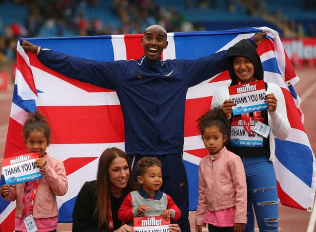 <p>Mo Farah with his family. (Getty Images)</p>