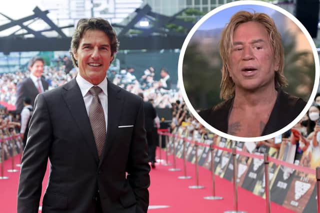 Mickey Rourke has criticised Tom Cruise as “irrelevant” (Image: Getty)