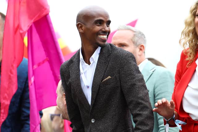 Mo Farah at the Platinum Jubilee. (Getty Images)