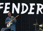 GLASGOW, SCOTLAND - JULY 08: Sam Fender performs on the main stage during the TRNSMT Festival at Glasgow Green on July 08, 2022 in Glasgow, Scotland. (Photo by Jeff J Mitchell/Getty Images)