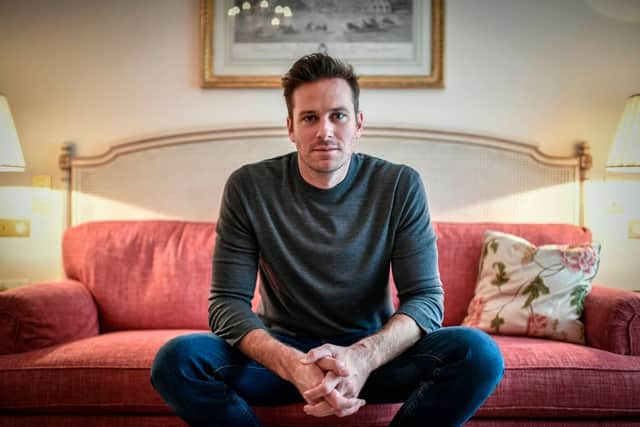 US actor Armie Hammer poses on December 4, 2018 at the Bristol palace hotel in Paris. (Photo by STEPHANE DE SAKUTIN/AFP via Getty Images)