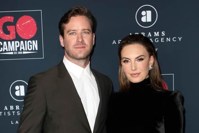 Armie Hammer and  Elizabeth Chambers attend the Go Campaign’s 13th Annual Go Gala at NeueHouse Hollywood on November 16, 2019 in Los Angeles, California. (Photo by David Livingston/Getty Images)