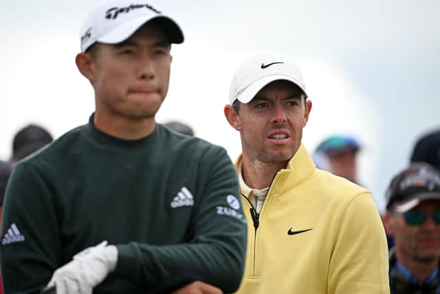Rory Mcllroy with last year's British Open Champion Collin Morikawa. (Getty Images)