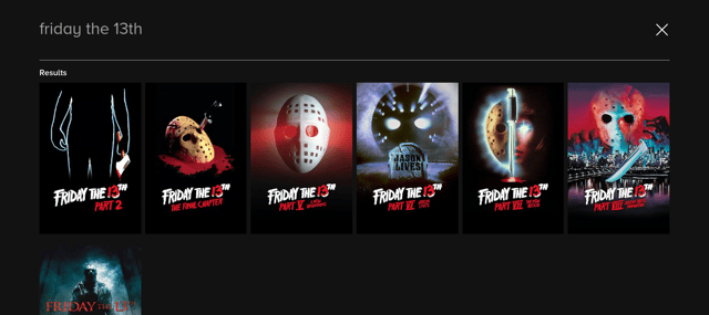 The first instalment of horror franchise Friday the 13th is noticeably absent on Paramount+