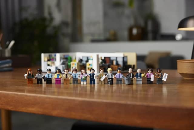 Minifigures featured in The Office LEGO set. Picture: LEGO Ideas