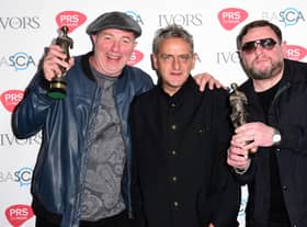 (left to right) Mark Day, Paul Ryder and Shaun Ryder of The Happy Mondays 