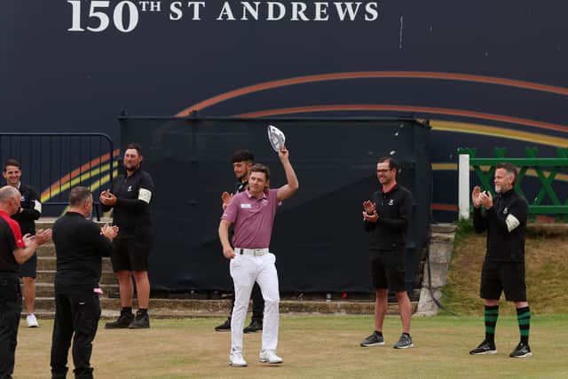 Smith waves to crowd after win at 150th Open