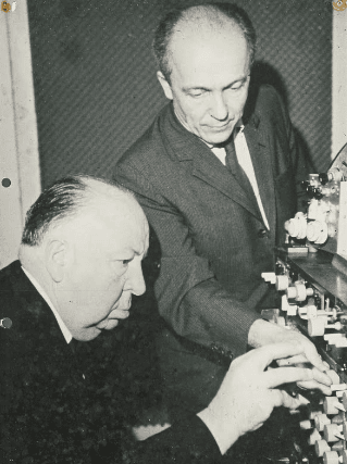 Oskar Sala and Alfred Hitchcock (Photo: Deutsches Museum)