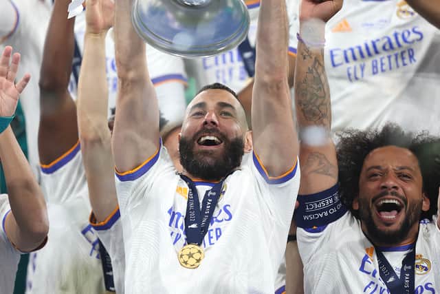 Karim Benzema is the favourite to win the Balon d’Or. (Getty Images)
