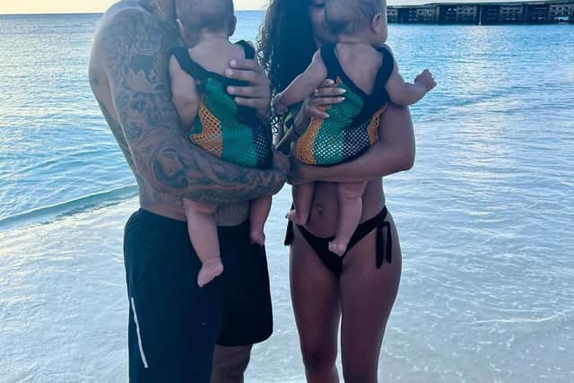 Leigh-Anne and her fiance Andre Gray have shared photos of their babies but kept their identities private