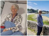 Dr Alison Durkin, 61, was forced to wait outside her local hospital in the back of an ambulance. However, her family drove her 300 miles to one in London instead.
