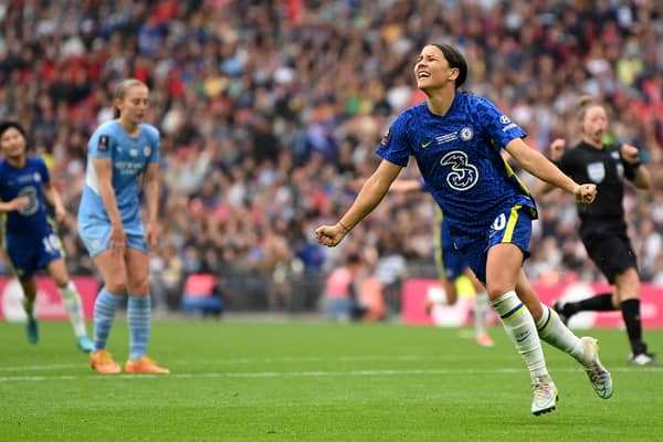 Sam Kerr will be the first female footballer to feature on the cover of FIFA 23 (Getty Images)