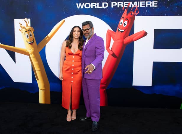 <p>Director Jordan Peele and his wife actress Chelsea Peretti attend the World Premiere Of Universal Pictures “Nope” at the Chinese theatre in Hollywood, California (Pic: AFP via Getty Images)</p>