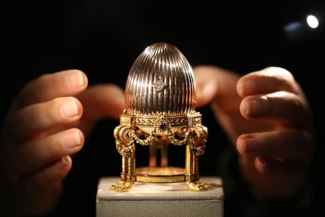 A priceless Faberge egg has been discovered on a Russian oligarch’s superyacht (Pic: Getty Images)