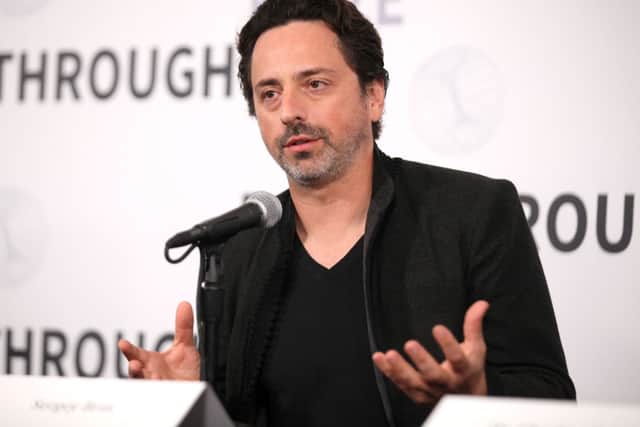Sergey Brin attends the 2019 Breakthrough Prize at NASA Ames Research Center on November 4, 2018 in Mountain View, California.  (Photo by Kelly Sullivan/Getty Images for Breakthrough Prize)
