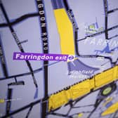 A map of the Elizabeth Line section of Farringdon station (Pic: Getty Images)