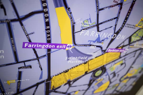  A map of the Elizabeth Line section of Farringdon station (Pic: Getty Images)