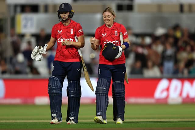 Heather Knight, right, will lead Team England