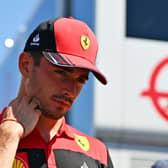 A dejected Leclerc returns to Paddock after crashing in French GP