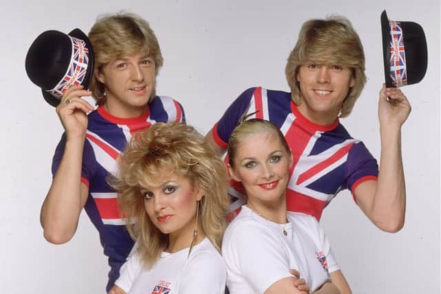 Jan Leeming presented Eurovision in 1982 after Bucks Fizz (pictured) won the contest (image: Getty Images)