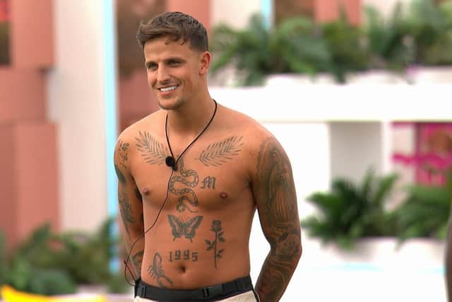 Luca said that he thought Mark Wright was ‘punching’ in his relationship with wife Michelle Keegan (Photo: ITV)