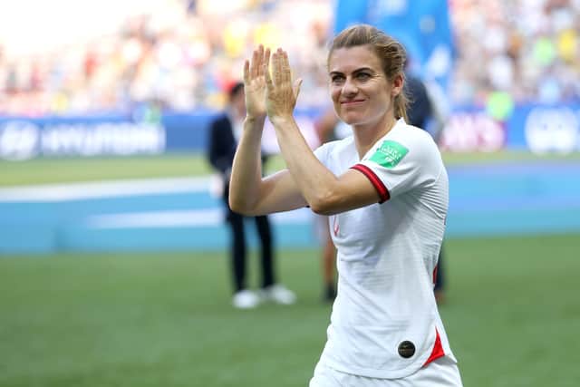 Karen Carney of England in 2019 at FIFA World Cup